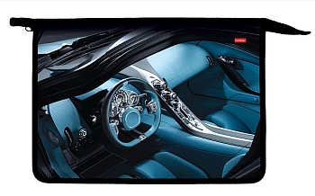 AMc_03043 Папка для тетрадей Пластиковая А4ф 1 отделение 245х340х40мм на молнии -Sportline auto-  в 