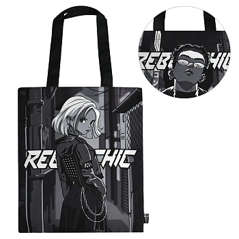 Сумка-шоппер Феникс+, арт.69209/ 24 ДЕВУШКА В КОСУХЕ (35x45 см, полиэстер, сублимационная печать, 1 