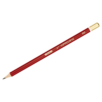 Карандаш ч/г Красин "1926" 3М (3В),  КЕДР,  шестигранный, заточен.