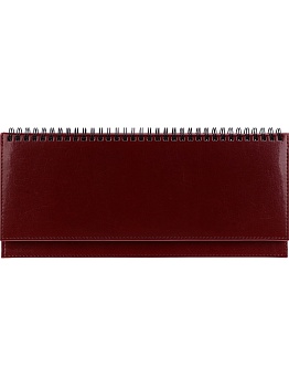 ПЛАНИНГ 56 л. недатир. SELECTION - BORDEAUX (56-5073) греб, кожзам (бордовый), золот срез 300х130мм