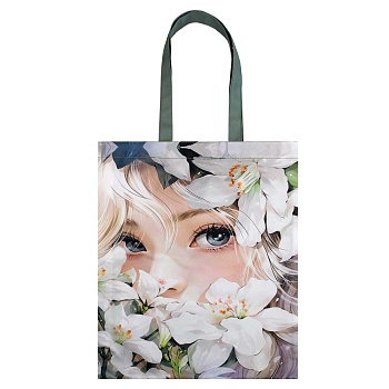 Сумка-шоппер Феникс+, арт.69208/ 24 ДЕВУШКА В ЛИЛИЯХ (35x45 см, полиэстер, сублимационная печать, 1 