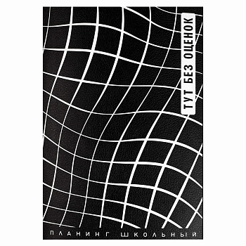 Планинг школьный арт. 68835 / 15 НЕ ДНЕВНИК. ЧЁРНЫЙ (кожзам:  А5; мягкий переплёт, материал обложки:
