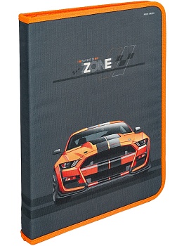 Папка для труда на молнии по кругу КРУТАЯ ТАЧКА (ПТР-3031) печать по ткани, PP-50,340х235мм