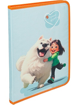 Папка для труда на молнии по кругу ЛУЧШИЕ ДРУЗЬЯ (ПТР-3032) печать по ткани, PP-50,340х235мм